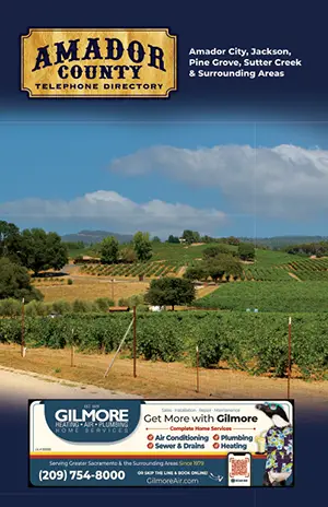 Amador County, CA directory cover