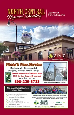 North Central Iowa directory cover